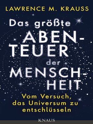 cover image of Das größte Abenteuer der Menschheit